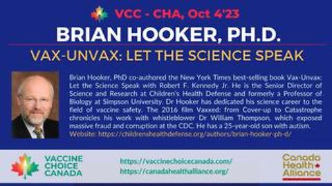 VAX-UNVAX: LET THE SCIENCE SPEAK Brian Hooker PhD