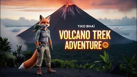 Volcano Trek Adventure 🌋🔥 | Journey to the Fiery Peak with Tiko Bhai