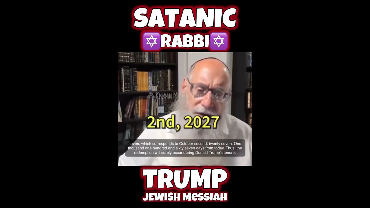 The Jewish Messiah comes no later than 2027 👇👇👇