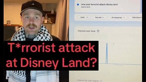 💣🔺🇺🇸 Google Trends ▪️ NYE Terrorist Attack at Disney Land⁉️