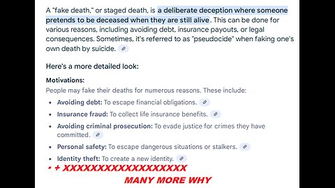 ABOUT FAKE DEATH CERTIFICATES, LIE DETECTOR TESTS