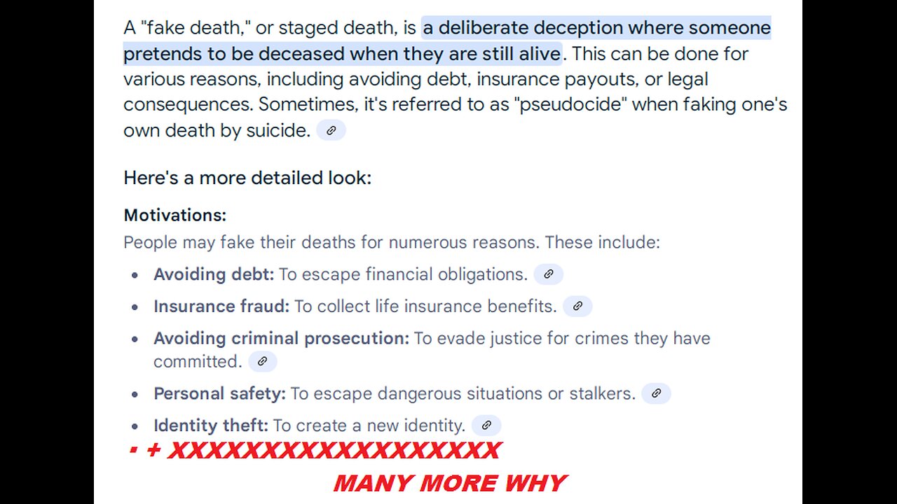ABOUT FAKE DEATH CERTIFICATES, LIE DETECTOR TESTS