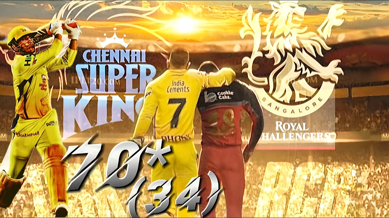 MS Dhoni Destroys RCB | 70(34) | Epic IPL 2018