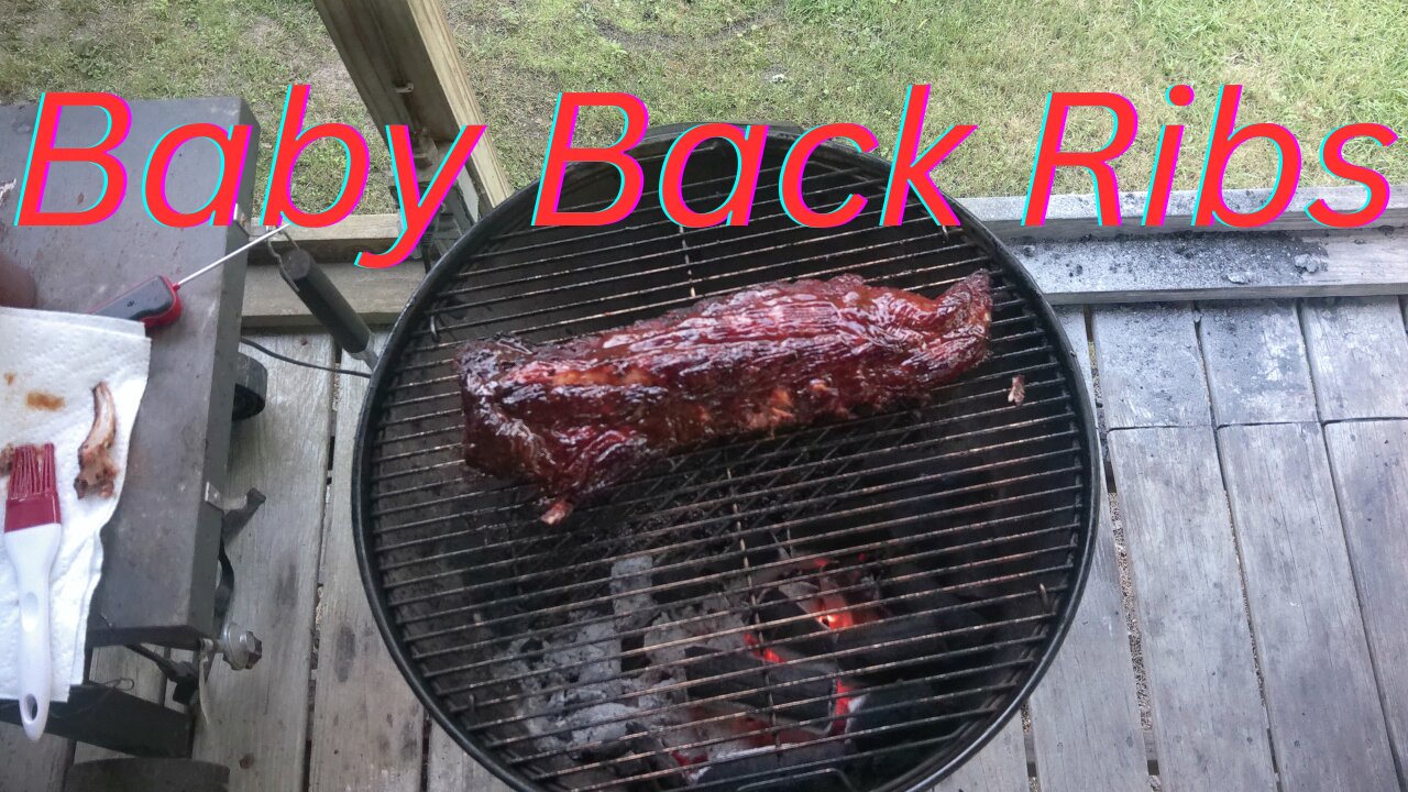 Baby Back Ribs On The Kettle Grill