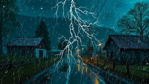 🌧️ Duerme Rápido Con La Relajante Lluvia Y Tormenta ~ El Sonido Más Potente Contra El Insomnio