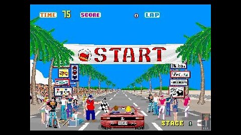 MAME ARCADE EMULATOR OUTRUN ON ASUS G750JS LAPTOP DRIVE YOUR FERRARI 🏎️ AT SUPER SPEEDS TO REACH 🏁