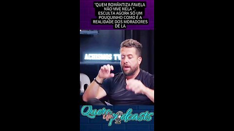 Quem fala que a favela venceu não mora numa favela.