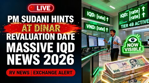 🚨 PM Sudani Hints at Dinar Revaluation Date ⚡ MASSIVE IQD NEWS 2026 🔥 💥 Iraqi Dinar News 2026
