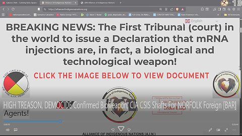 HIGH TREASON, DEMOCIDE Confirmed Bioweapon, CIA/CSIS Shafts For NORFOLK Foreign [BAR] Agents!