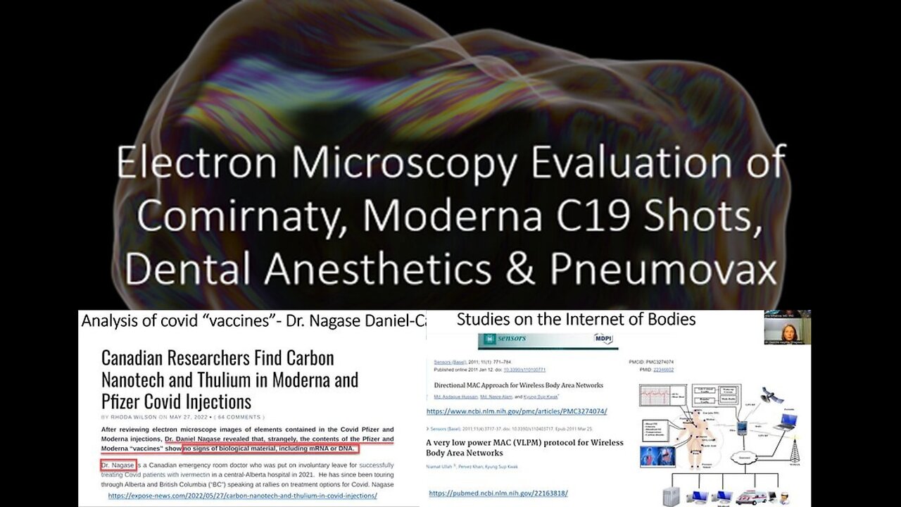Electron Microscopy of Comirnaty, Moderna C19 Shots, Dental Anestetics & Pneumovax