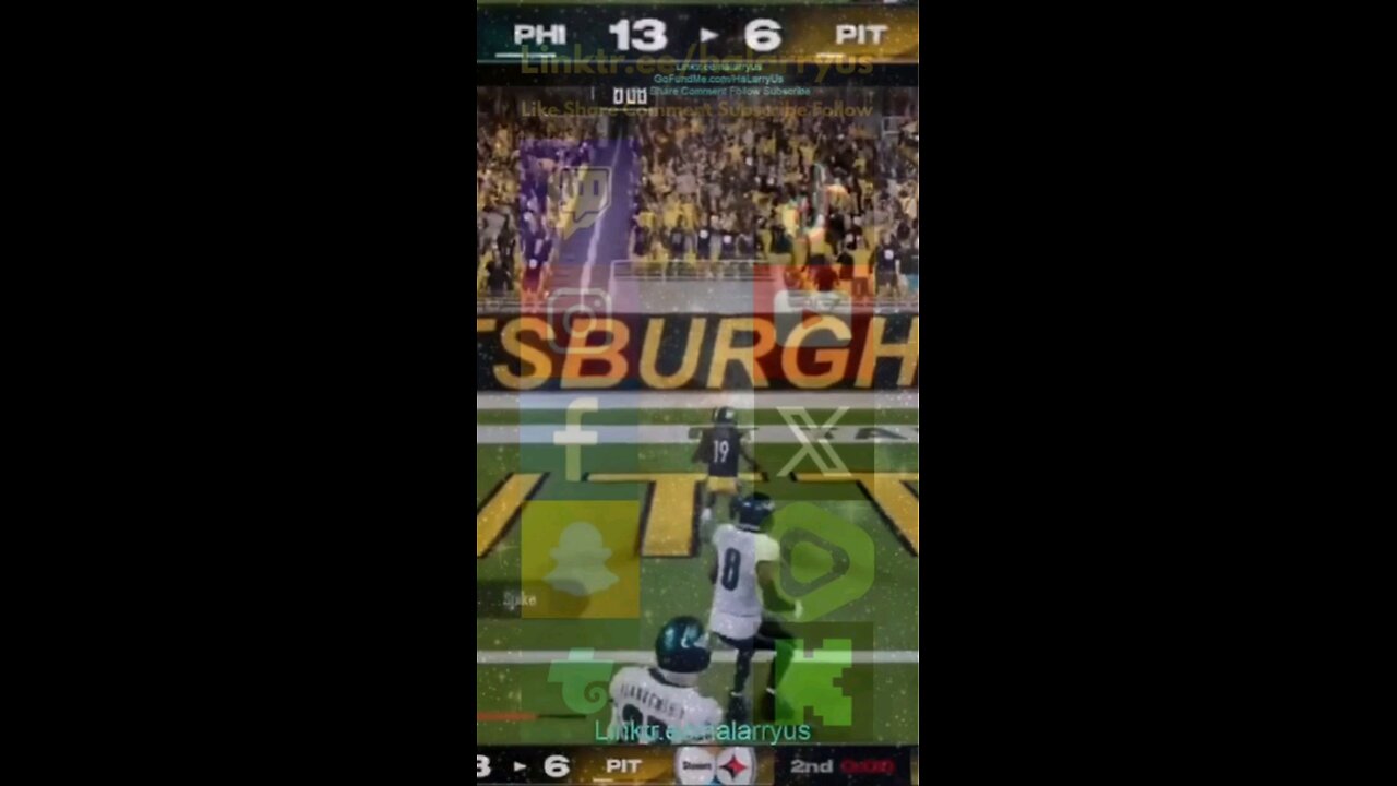 First Score, Final Play 1st Half PIT 6 vs PHI 13 #AllMadden #Madden25 #NFLmadden #madden