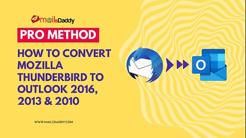 Convert Thunderbird to Outlook - Open mailbox in PST