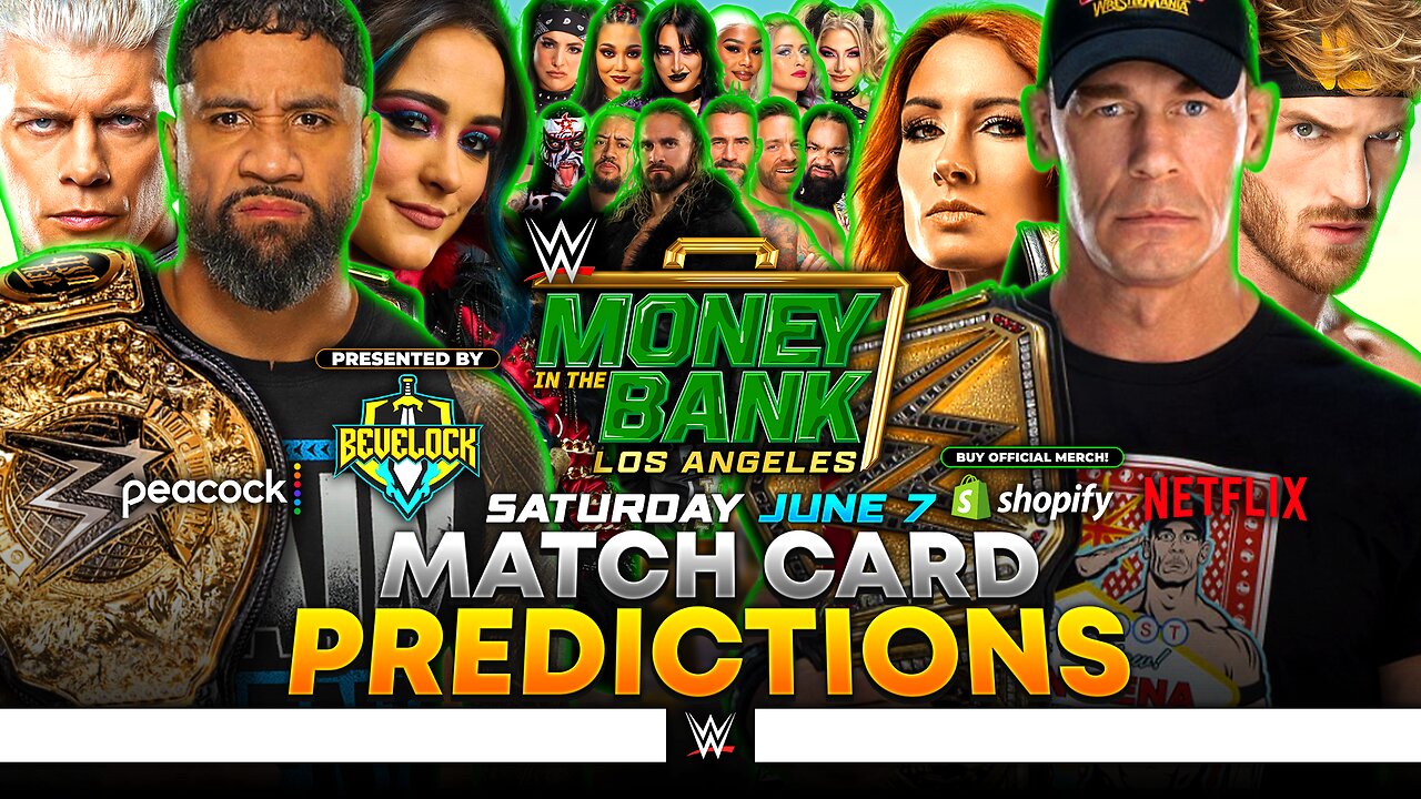 WWE Money in the Bank 2025 - Match Card Predictions [v3] | Bevelock