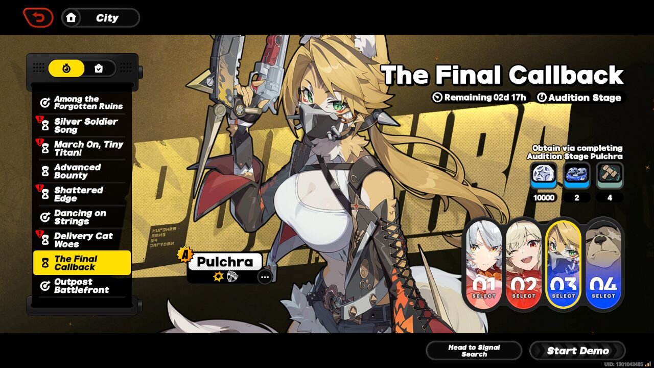 Pulchra - Test out - Final Callback Event - Zenless Zone Zero v1.6