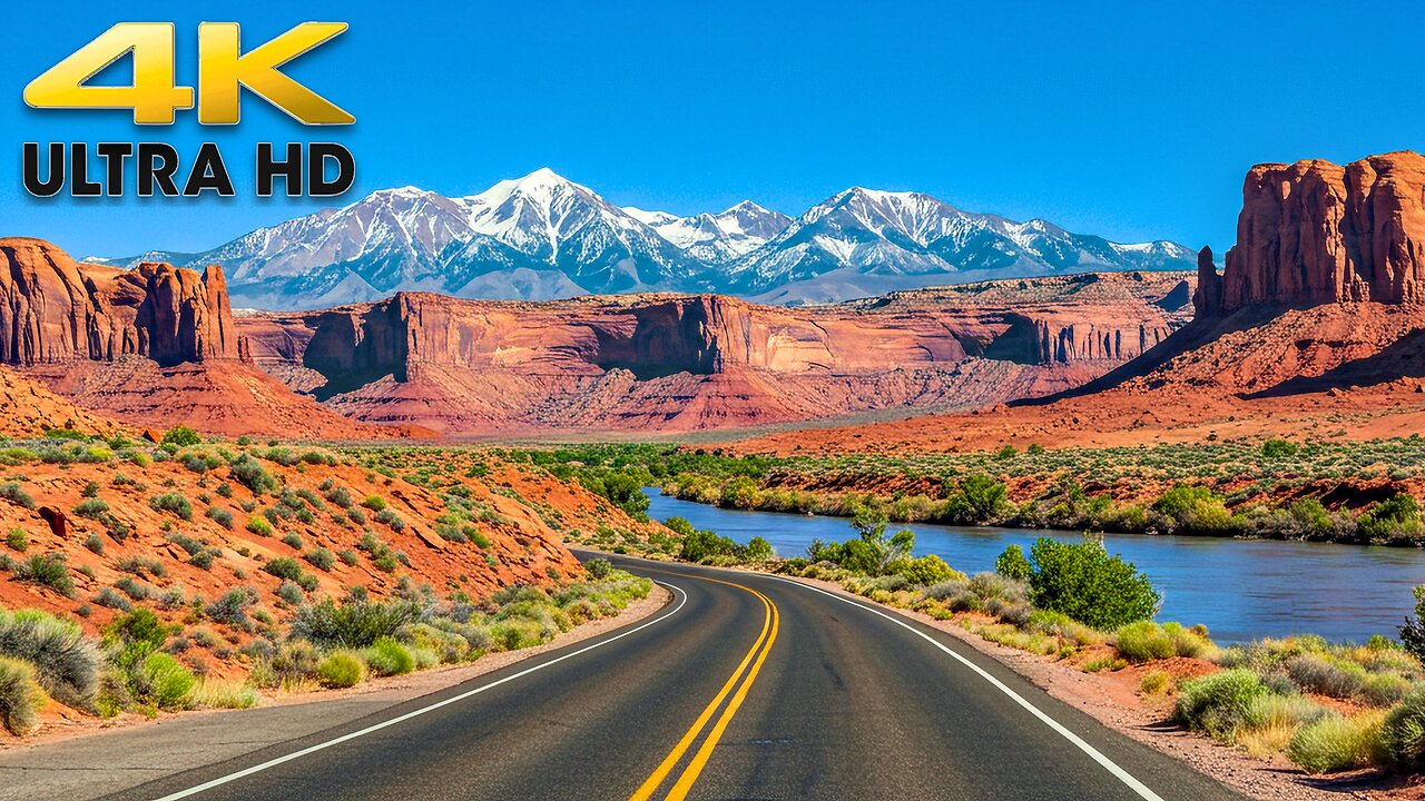 Potash Road Utah Scenic Drive 4K - Moab, Utah