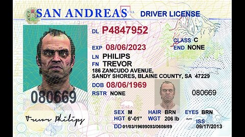 GTA 5 from alternate reality to game Character Trevor Phillips