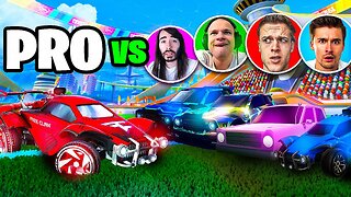 How Many Streamers Does it Take to BEAT 1 Rocket League Pro