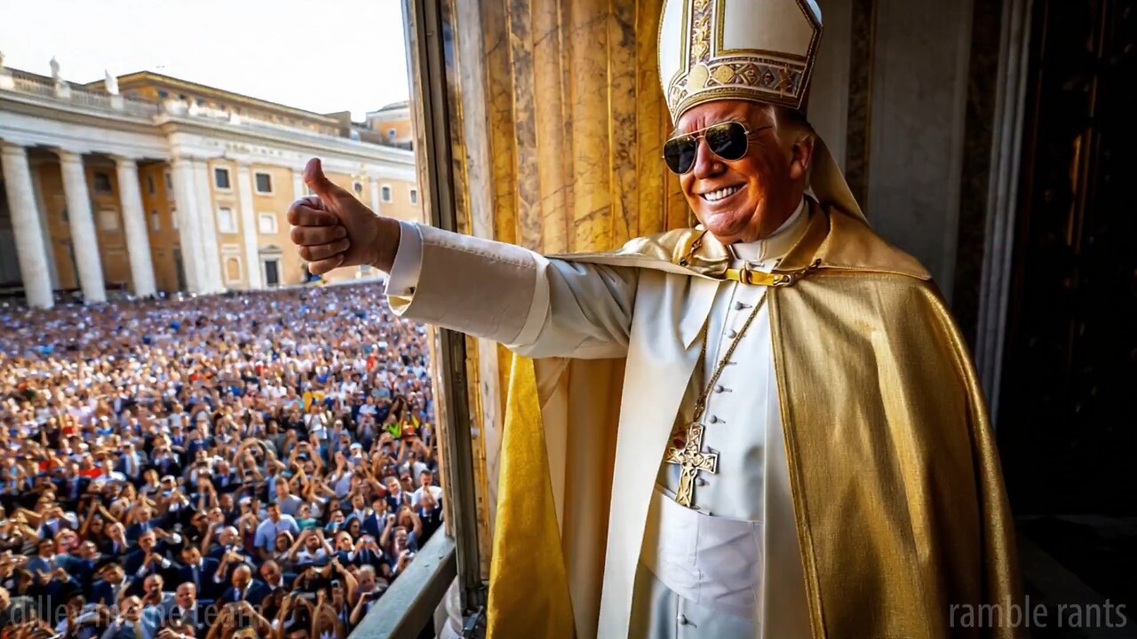 A video of President Donald Trump as the new pope 😂😂