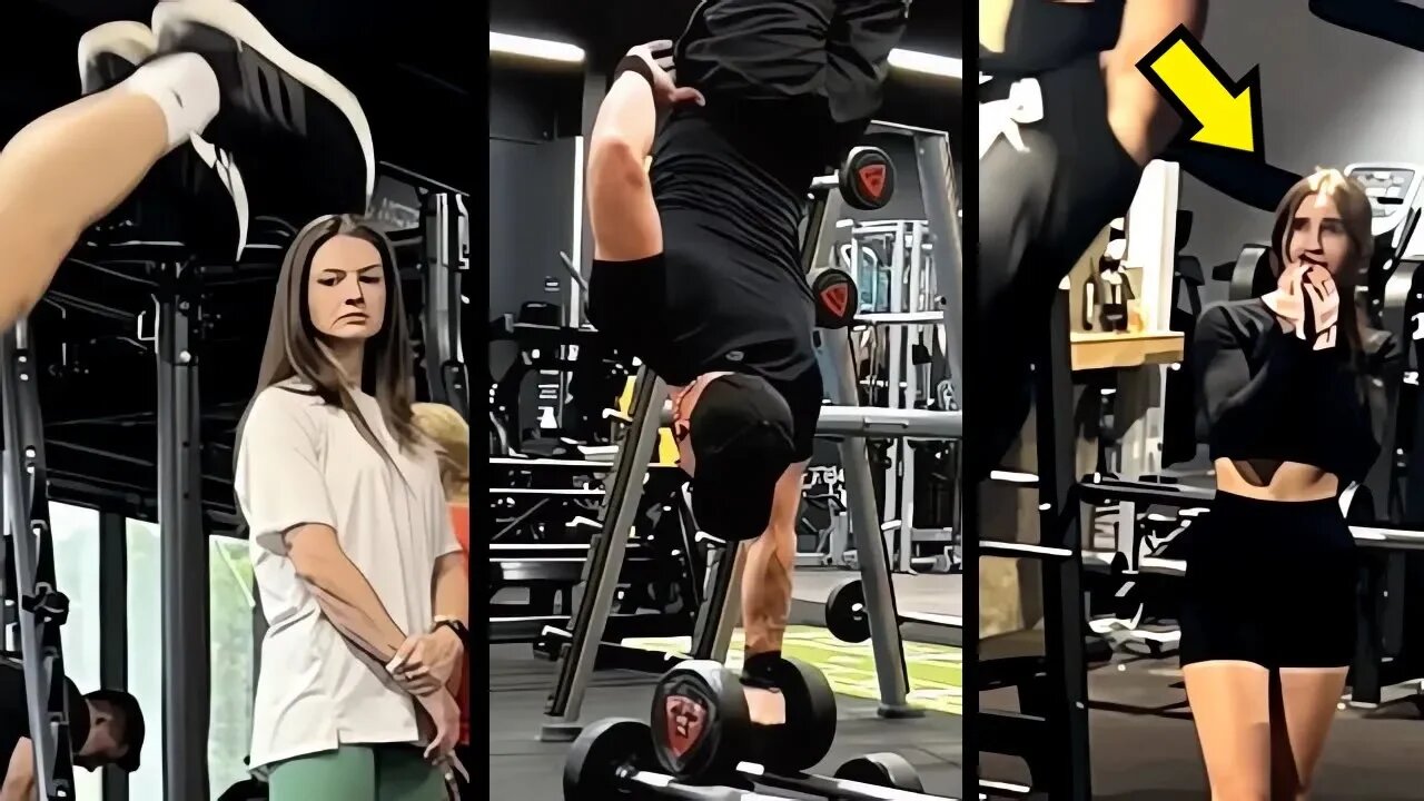 đŸ”¥Scaring People in The Gym With Calisthenics #105