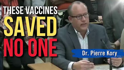 Dr. Pierre Kory: "COVID Vaccines Saved No One & Were Wrongly Labeled Safe Before Mass Testing Began"