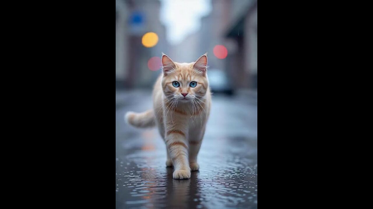 Beautiful Cat Walking