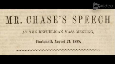 abolitionist Salmon Chase becoming one of the nation's first Republican Governors