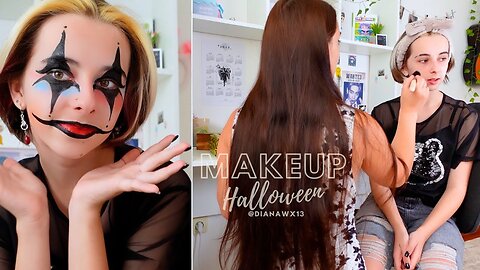 Halloween makeup from my mom | Diana WX