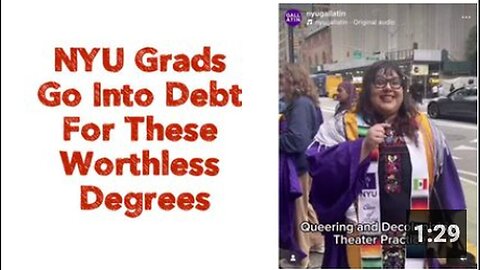 "Worthless Degrees Landing NYU Graduates in Debt"