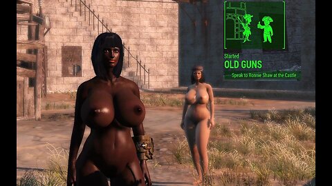 Fallout 4 Naked Old guns Mission Busty Boobs Breast Expansion huge tits