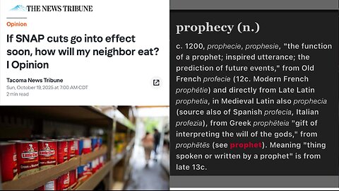 If SNAP cuts go into FULL EFFECT soon, HOW will my neighbor eat?