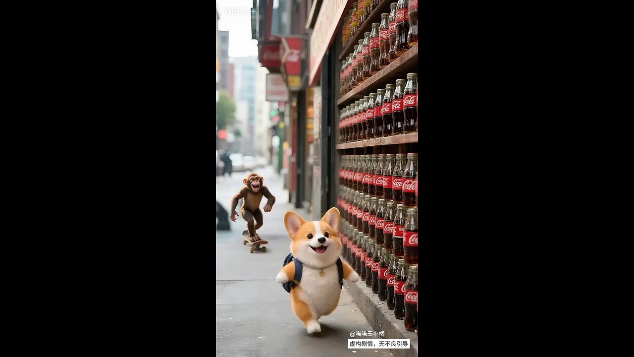 Monkey and dog fights