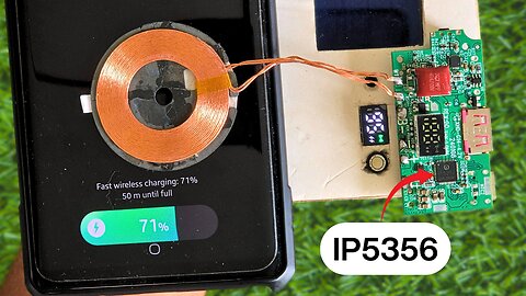 IP5356 + Fast Wireless charging Circuit.