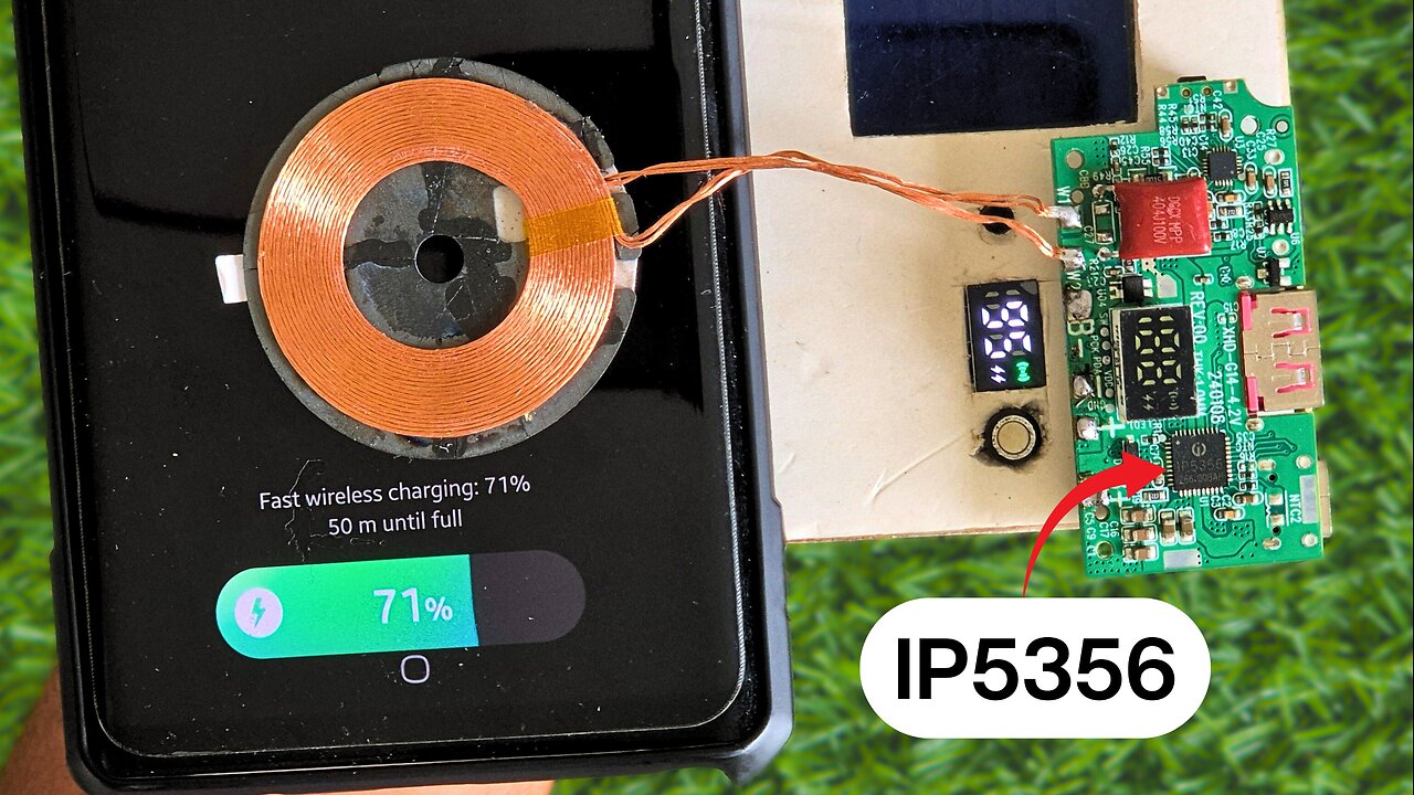 IP5356 + Fast Wireless charging Circuit.
