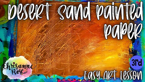 Brown Painted Paper for the Desert! Egyptian Collage Part 1 - Easy Art Lesson