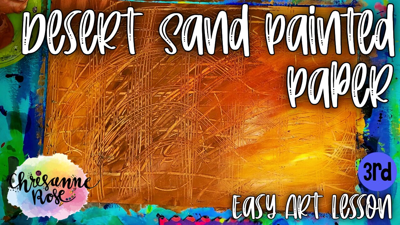 Brown Painted Paper for the Desert! Egyptian Collage Part 1 - Easy Art Lesson