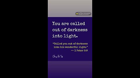 You shine because God’s light is within you.