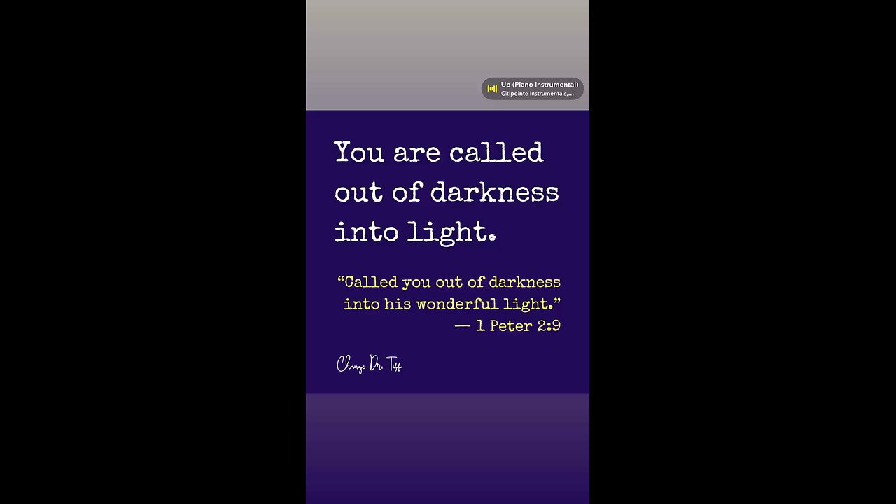 You shine because God’s light is within you.