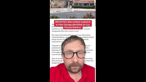 Palm Springs bomber. Edward Bartkus, mad ravings