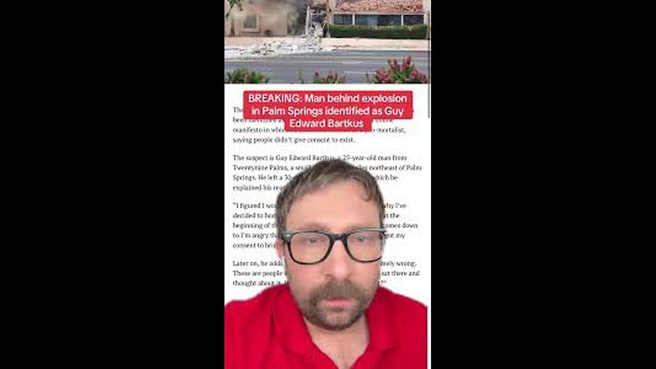 Palm Springs bomber. Edward Bartkus, mad ravings