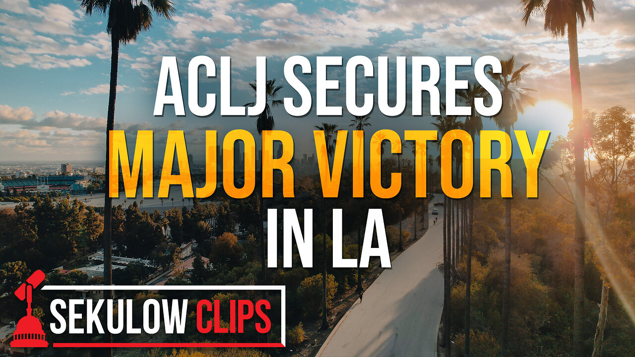 ACLJ Secures Major Victory In LA For Church On The Beach