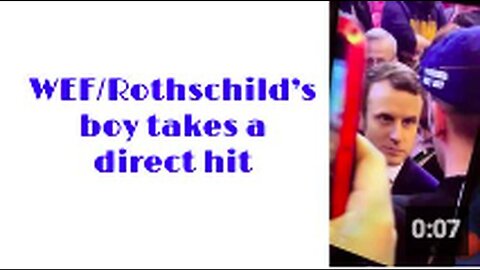 WEF_Rothschild’s boy takes a direct hit. 🇫🇷 🇫🇷 🇫🇷