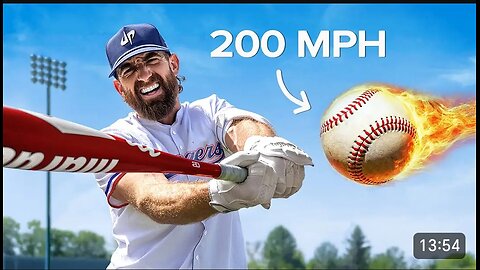 I hit the world fastest baseball pitch