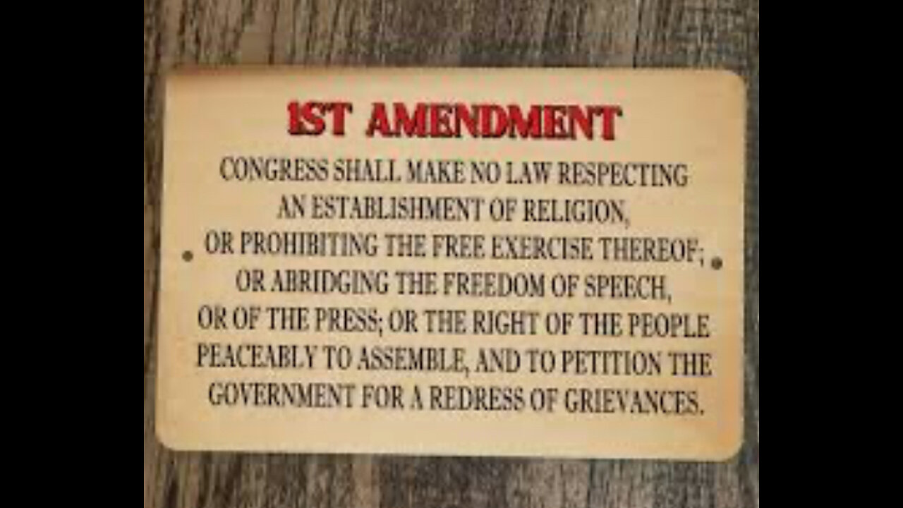 1st amendment
