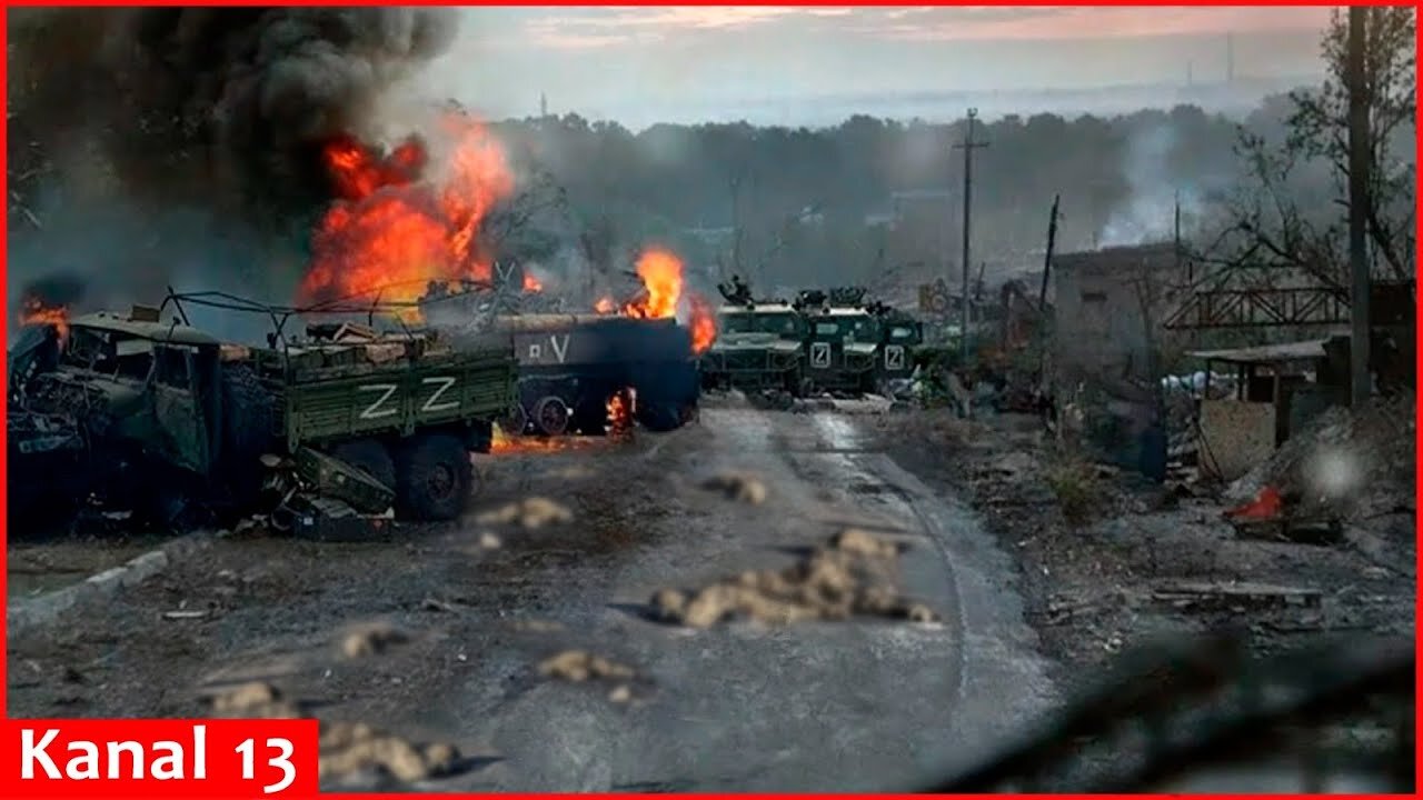 Ukrainian army crushes Russians on the Konstantinovka - Kramatorsk - Slavyansk route