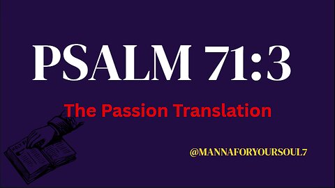 Psalm 71:3 | God My Unshakable Refuge & Fortress: A Guided Bible Meditation for Peace & Protection