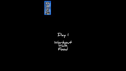 Day 1 road to ripped