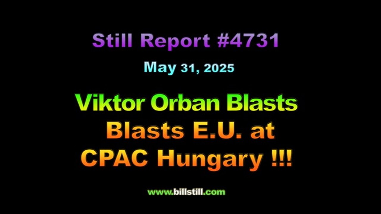 Viktor Orban Blasts E.U. at CPAC Hungary, 4731