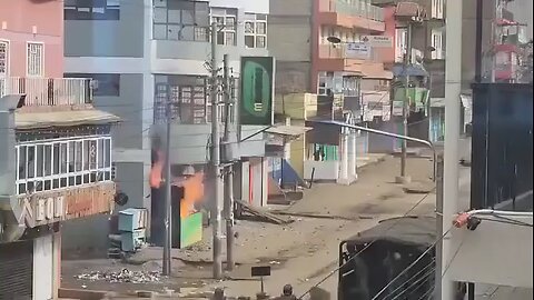 FOOTAGE Maguna Supermarket Fire Makutano Meru Before the fire emerge