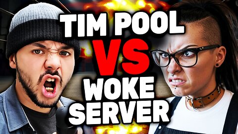 Tim Pool Vs Jerk Waitress!