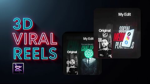 🚀 The Secret to Making 3D VIRAL Reels in CapCut – Free Assets Inside!